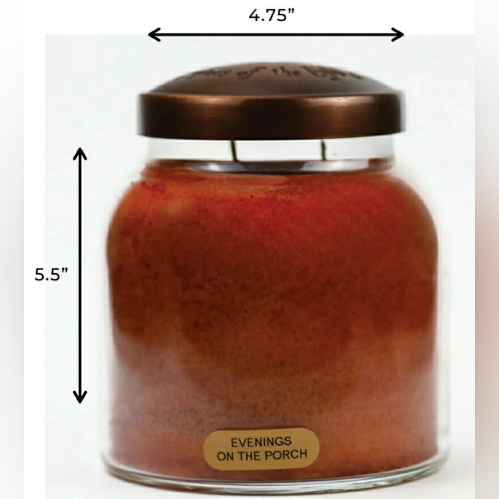 EVENING ON THE PORCH -A Cheerful Giver Papa Jar Scented Candle, 34 oz - Picture 5 of 13